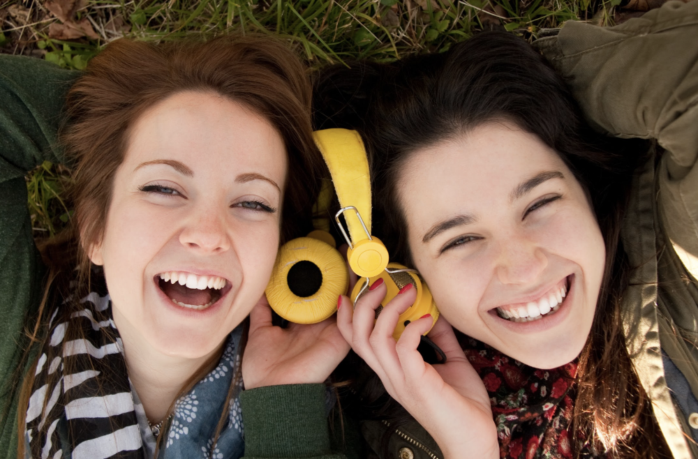 woman lying in grass